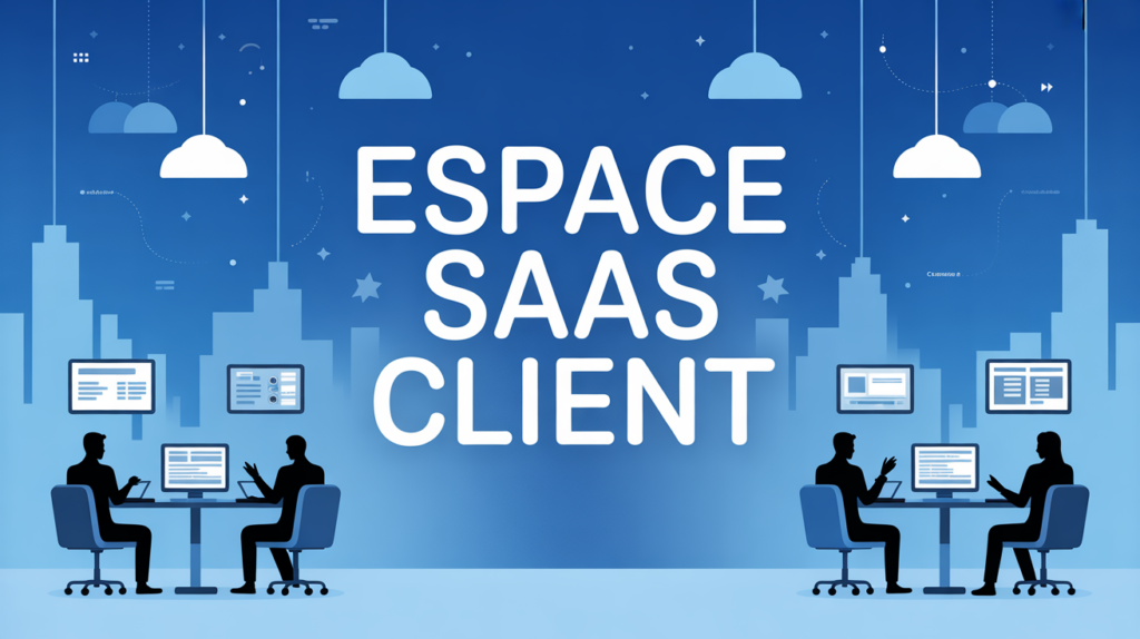 Espace client SaaS numerique stylise professionnels