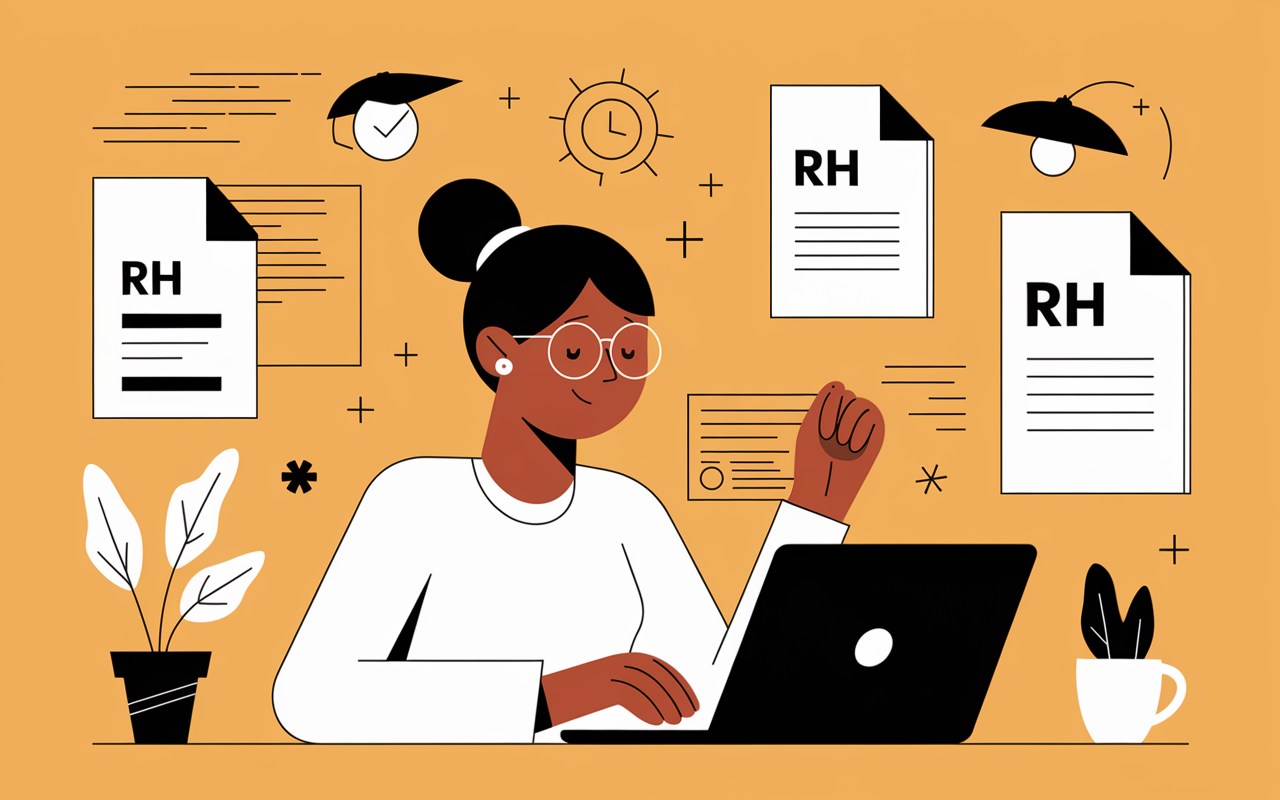 Agent Intraparis Nomade sur ordinateur bulletins paie congés