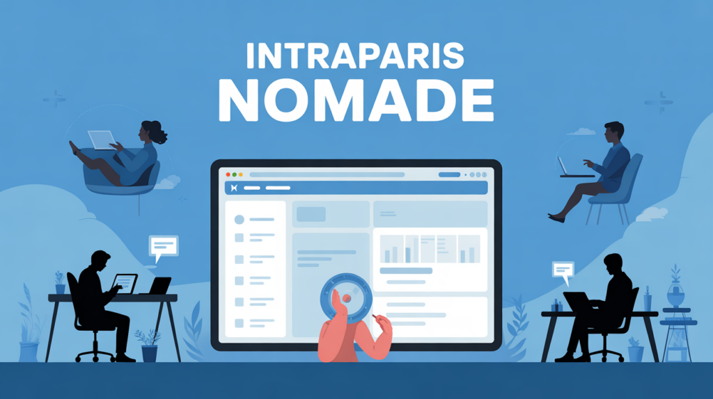 Tablette ordinateur interface RH sécurisée Intraparis Nomade