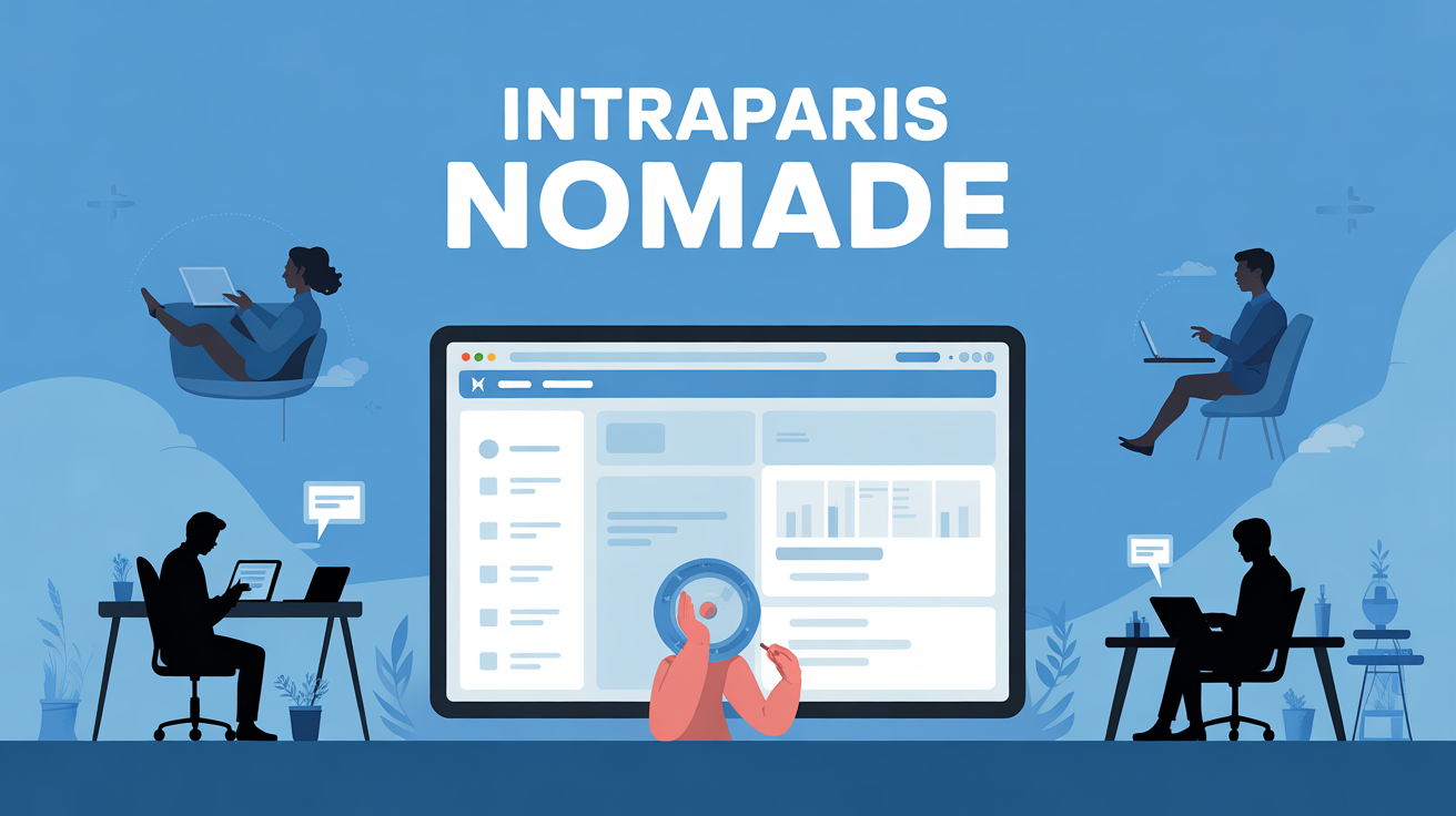 Tablette ordinateur interface RH sécurisée Intraparis Nomade