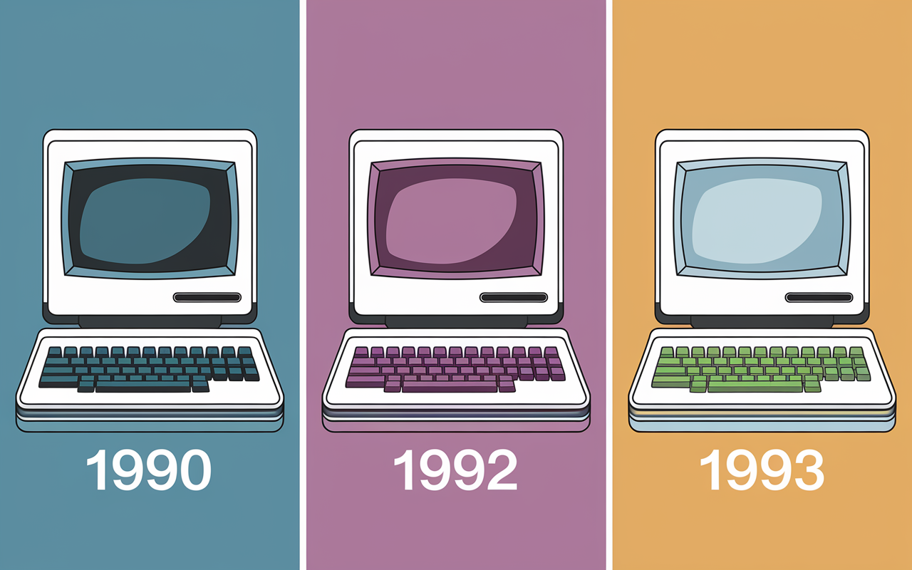 comparatif premiers navigateurs graphiques par année
