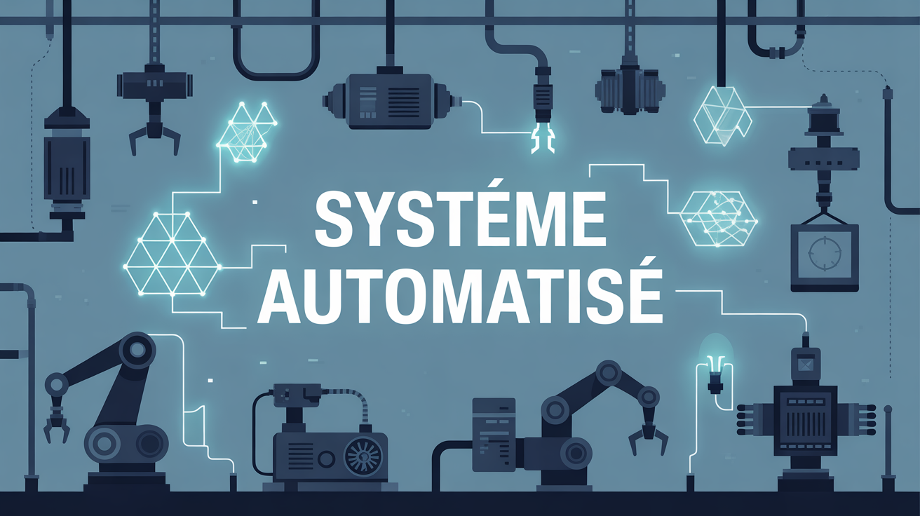 illustration systeme automatise robots moteurs capteurs