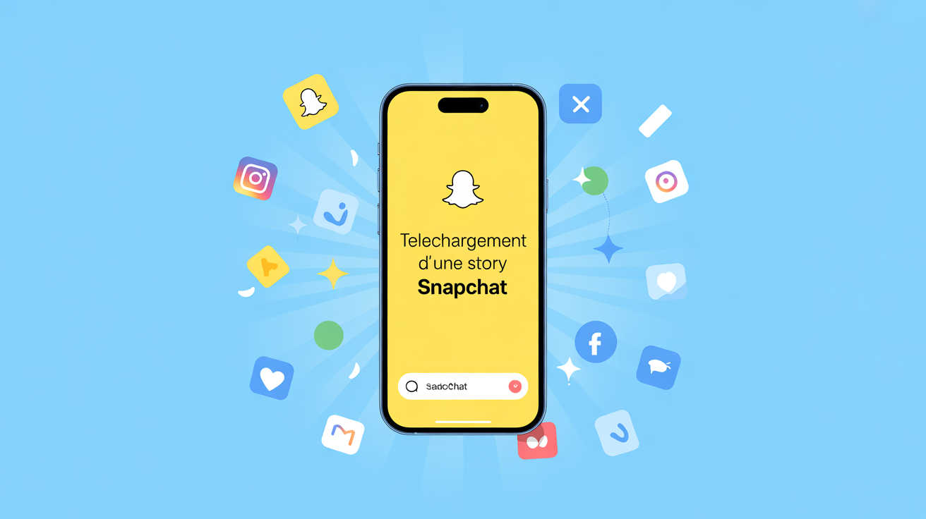 smartphone telechargement story Snapchat