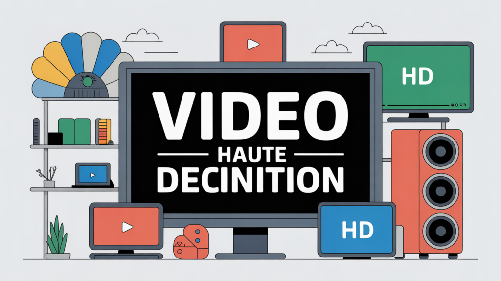 Illustration blog Video Haute Definition HD home cinema