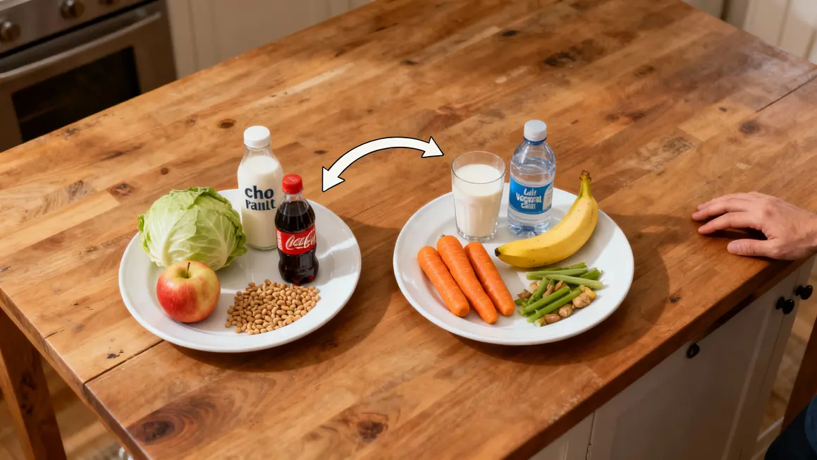 assiettes aliments à éviter vs alternatives digestes