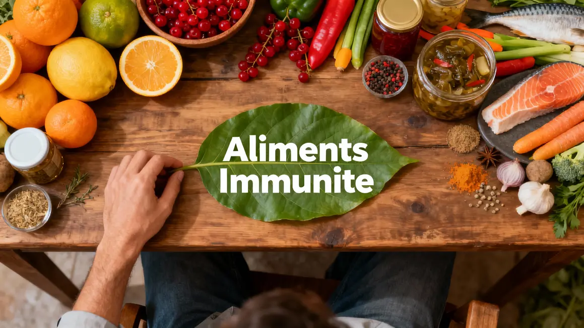 Assortiment aliments boost immunité défenses naturelles