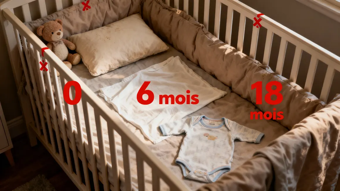 berceau bebe vide objets dangers a eviter