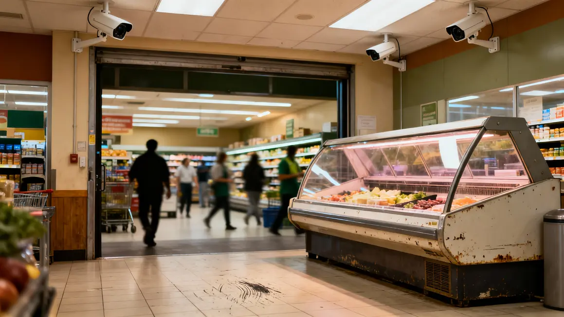 caméra vidéosurveillance caisse supermarché