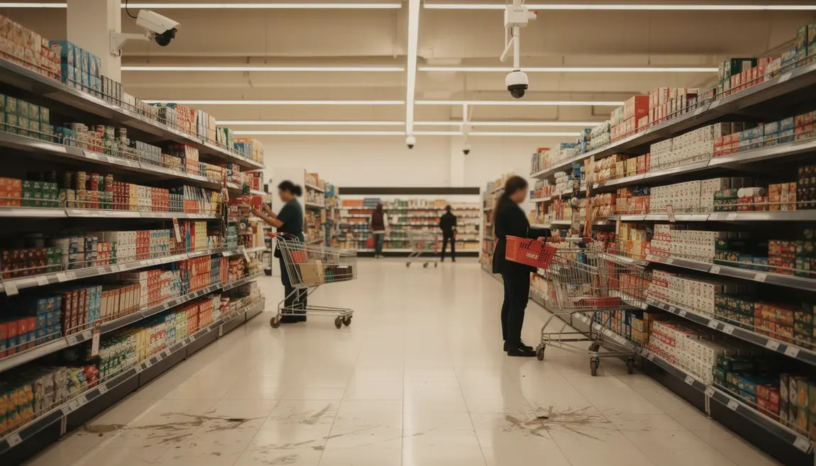 caméra vidéosurveillance supermarché