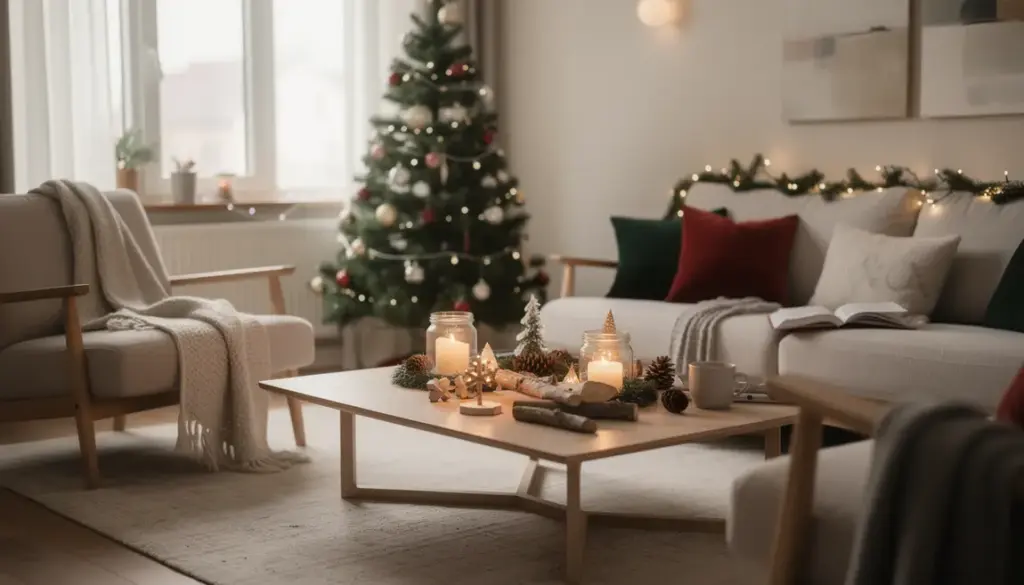 salon decoratif noel budget mini guirlandes diy