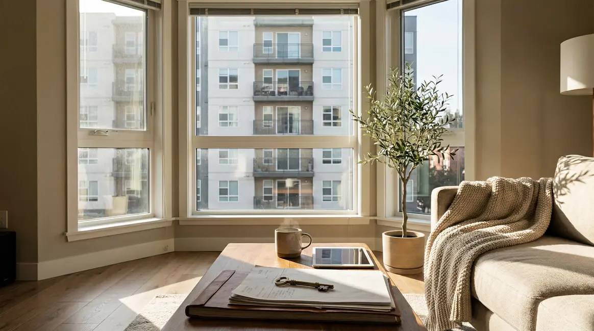 Salon lumineux representant investissement immobilier locatif moderne