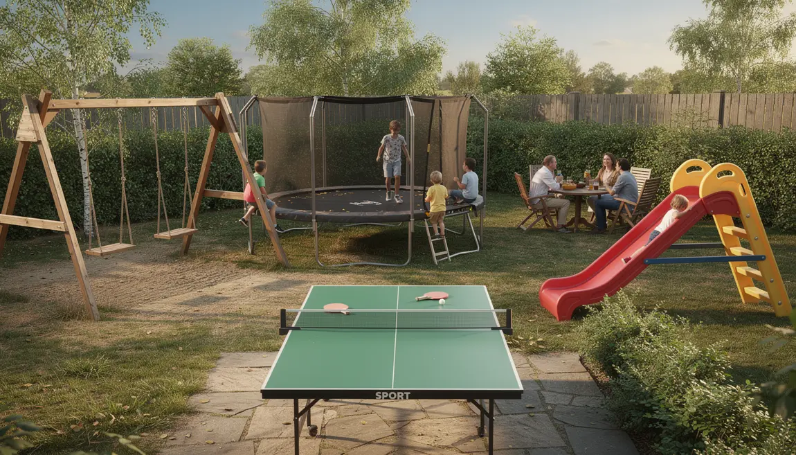 jeux de plein air jardin enfants adultes