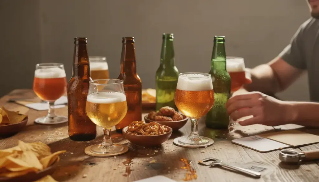 coffret box bieres artisanales table conviviale