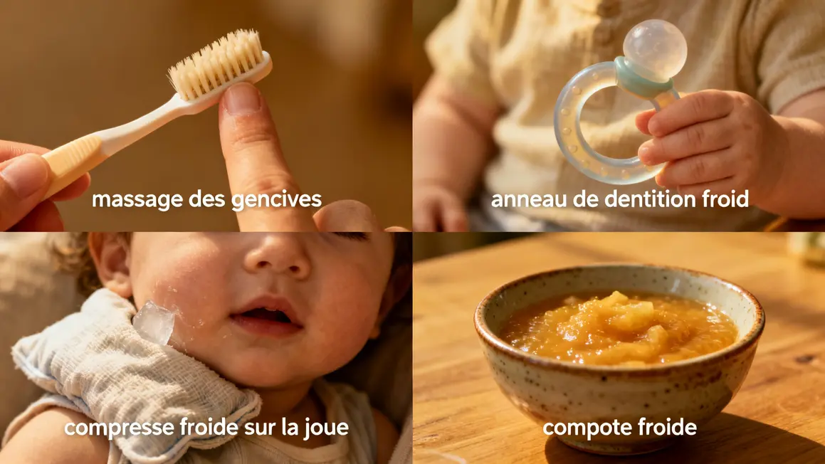 visuel apaisement poussee dentaire massage anneau froid