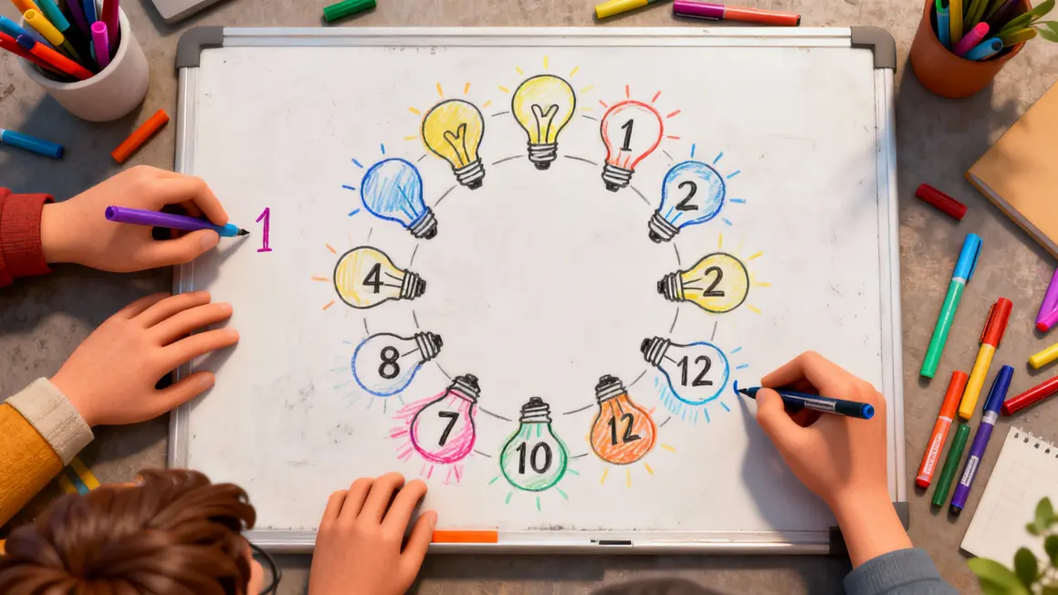 Tableau idées blog organisation créative SEO