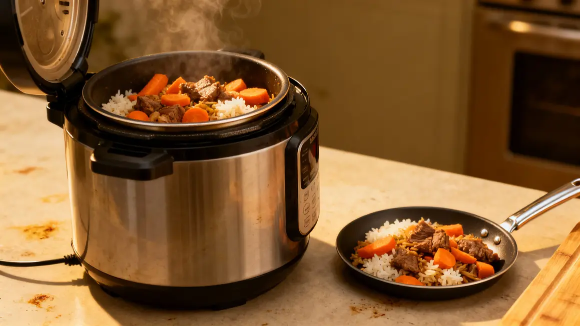 autocuiseur electrique cuisson rapide vue cote