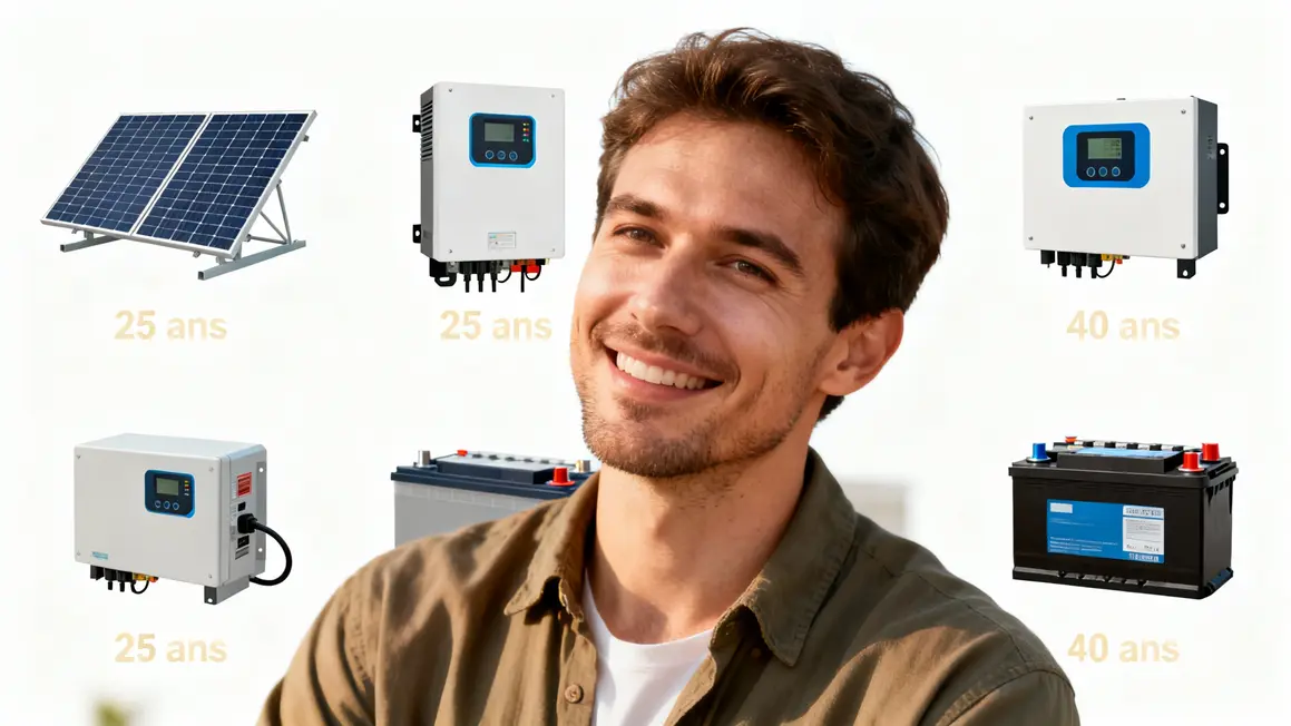 Comparatif garanties panneaux solaires onduleurs batteries