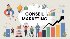 Illustration conseil marketing dynamique